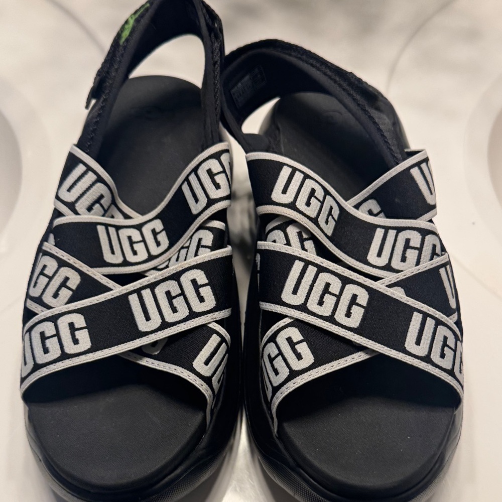 UGG adult Black and White Sandals